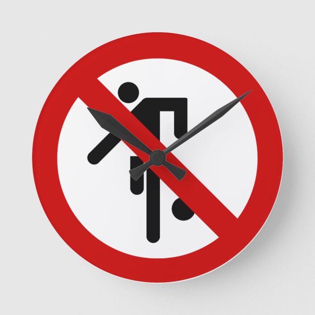 Reloj Redondo Mediano NO Ball Games ⚠ Thai Park Rótulo ⚠ (Anverso)