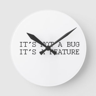 Reloj Redondo Mediano No es un error, diseño divertido