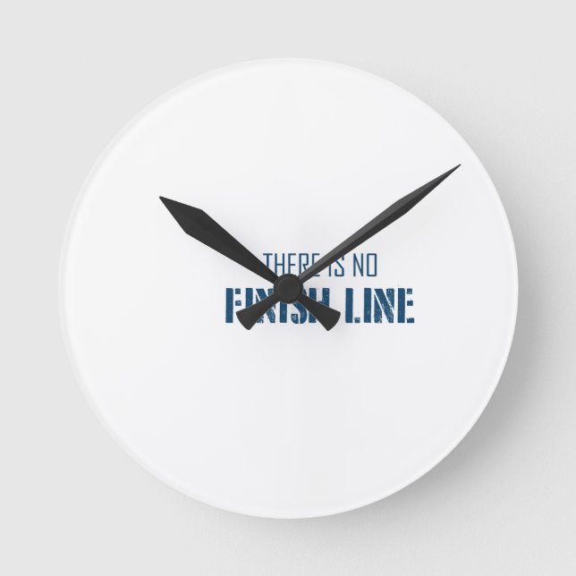 Reloj Redondo Mediano No hay línea de fin (Anverso)