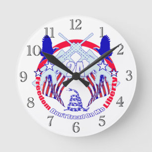 Reloj Redondo Mediano No pise en mí 2A