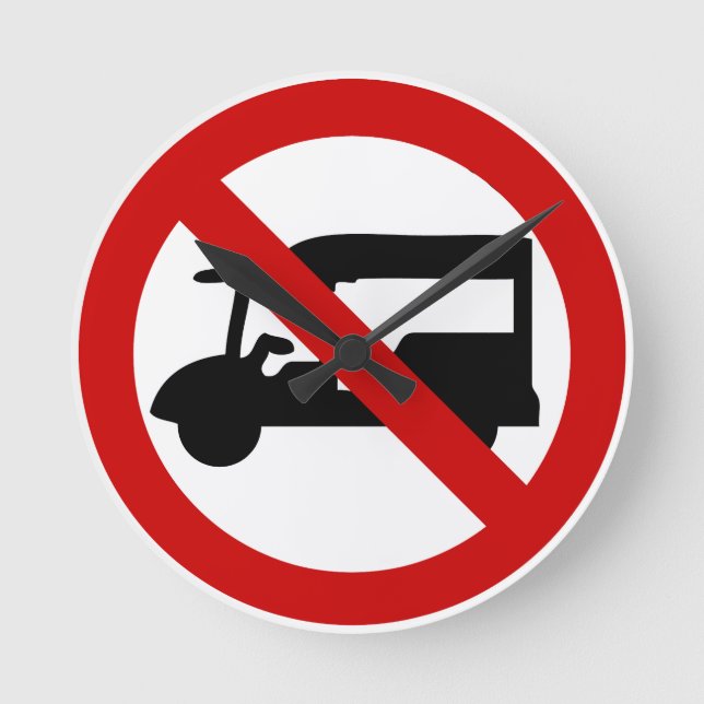 Reloj Redondo Mediano NO TAXI Tuk-Tuk ⚠ Rótulo tailandés ⚠ (Anverso)