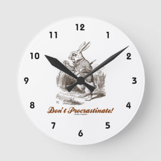 Reloj Redondo Mediano ¡No te aplaces! White Rabbit Watch Wonderland