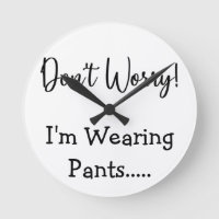 No te preocupes, estoy usando pantalones. Cita div