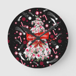 Reloj Redondo Mediano Noche estrellada