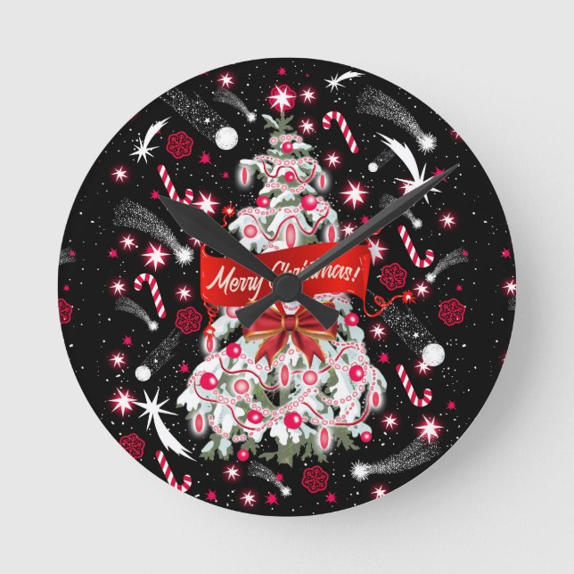 Reloj Redondo Mediano Noche estrellada (Anverso)