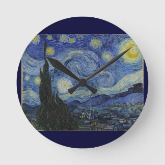 Reloj Redondo Mediano Noche estrellada de Van Gogh