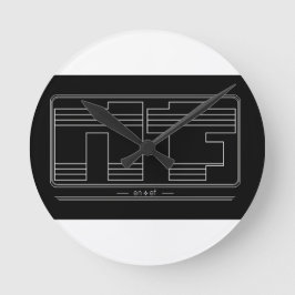 Reloj Redondo Mediano Noface Wall Clock