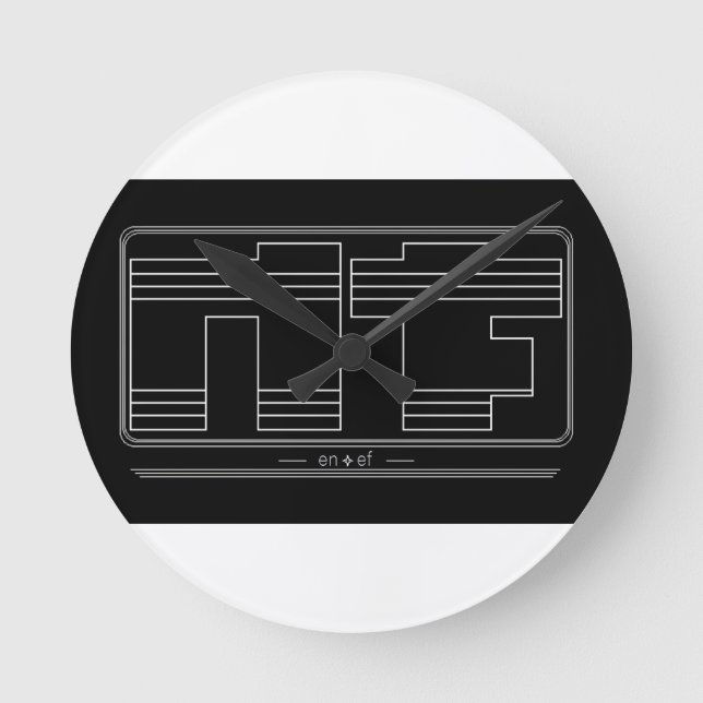 Reloj Redondo Mediano Noface Wall Clock (Anverso)