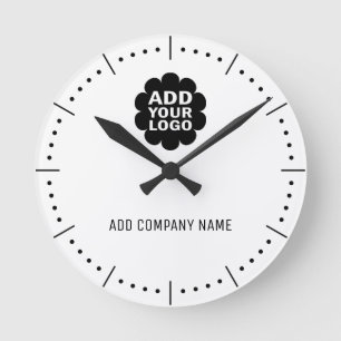Reloj Redondo Mediano Nombre De La Empresa Y Logotipo Promocional De La