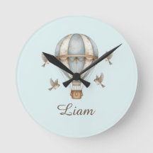 Nombre de Niño Personalizado Acuarela Vintage Glob