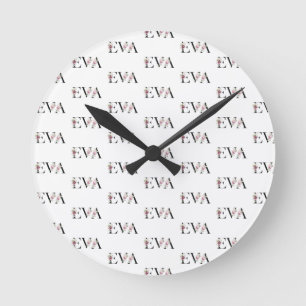 Reloj Redondo Mediano Nombre, Eva