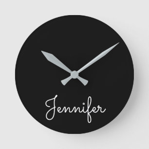 Reloj Redondo Mediano Nombre personal del personalizable, Nombre persona