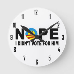 RELOJ REDONDO MEDIANO NOPE I NO VOTÓ POR ÉL