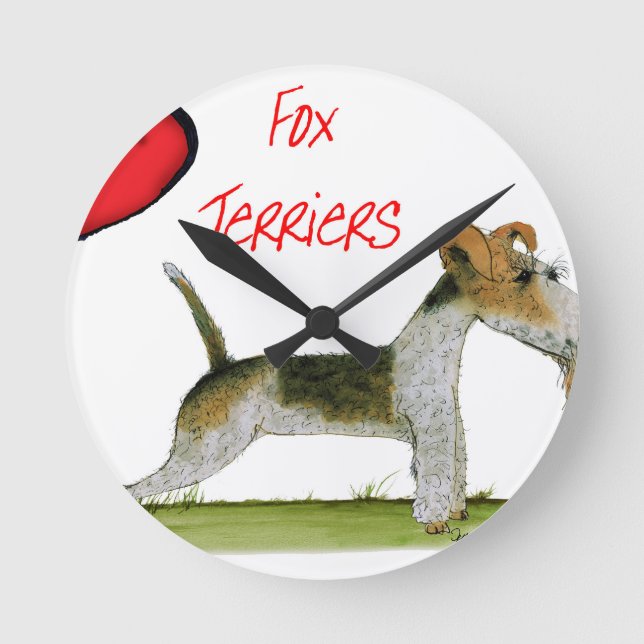 Reloj Redondo Mediano nosotros fox terrier del luv de Tony Fernandes (Anverso)