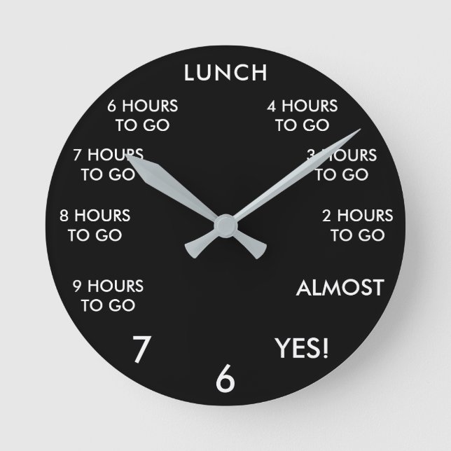 Reloj Redondo Mediano Novedad divertida de Office (Anverso)