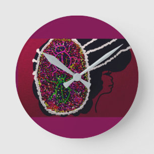 Reloj Redondo Mediano Novia Mariquita Astuta