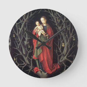 Reloj Redondo Mediano Nuestra señora del árbol seco c.1450 (aceite en 