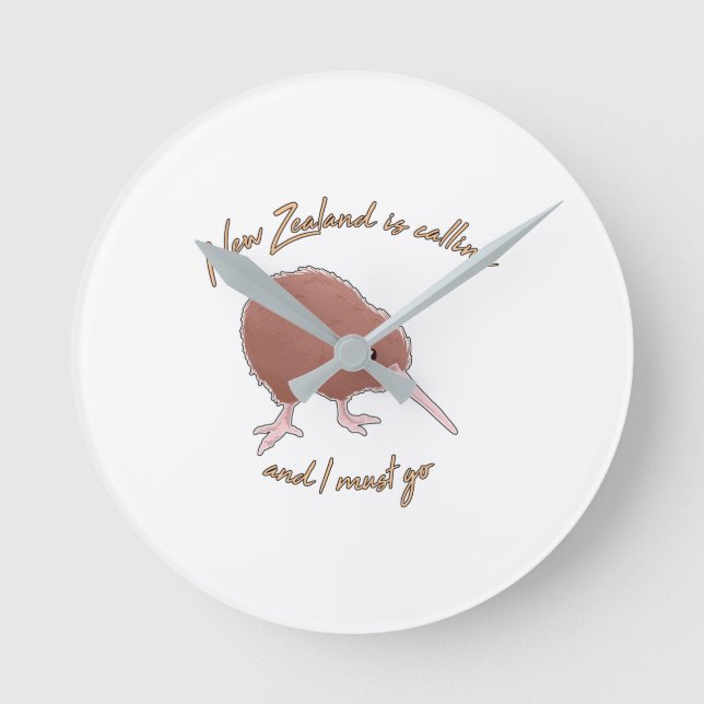 Reloj Redondo Mediano Nueva Zelanda llama (Anverso)