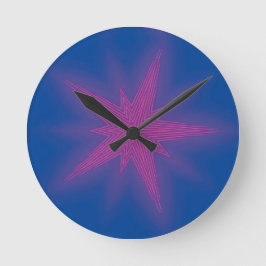 Reloj Redondo Mediano Nueve estrellas - Ken Gage Art