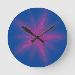 Reloj Redondo Mediano Nueve estrellas - Ken Gage Art