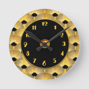 Reloj Redondo Mediano Nuevo estilo Art Déco del ventilador