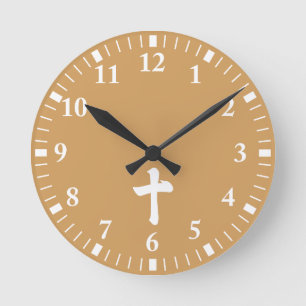 Reloj Redondo Mediano Número diez del kanji