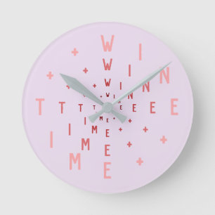 Reloj Redondo Mediano Números de letra