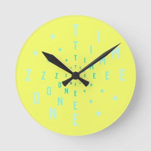 Reloj Redondo Mediano Números de letra