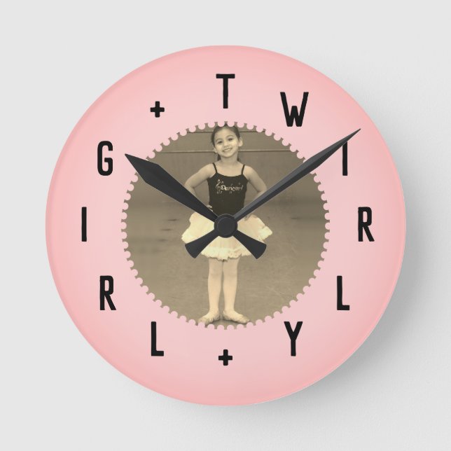 Reloj Redondo Mediano Números de letra (Anverso)