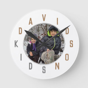 Reloj Redondo Mediano Números de letra