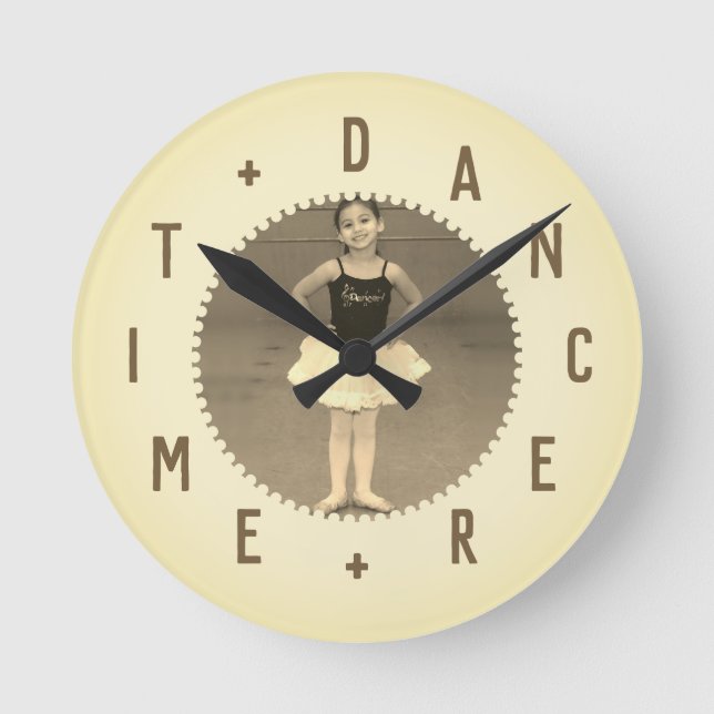 Reloj Redondo Mediano Números de letra (Anverso)