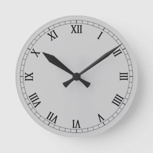 Reloj Redondo Mediano Números romanos clásicos