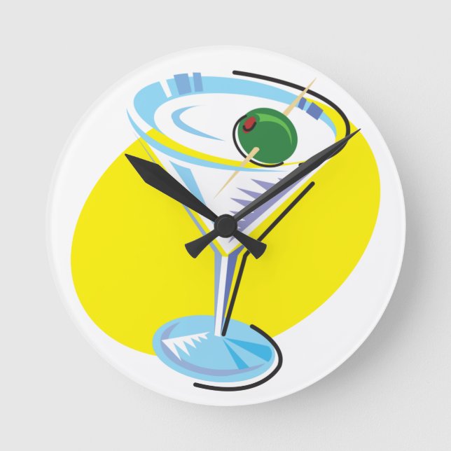 Reloj Redondo Mediano Nunca-interminable Happy Hours_retro estilo Martin (Anverso)