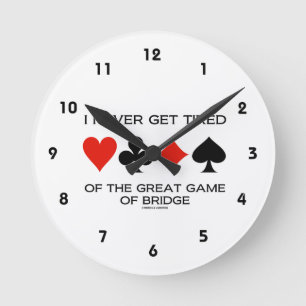 Reloj Redondo Mediano Nunca Me Canso Del Gran Juego Del Puente