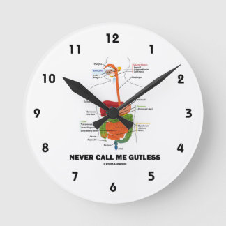 Reloj Redondo Mediano Nunca Me Llame Humor Del Sistema Digestivo Ingiabl