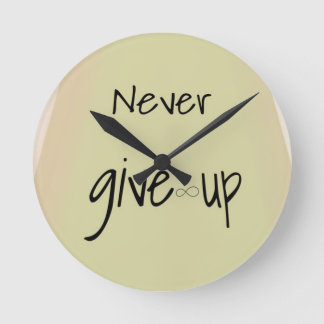 Reloj Redondo Mediano Nunca te rindas