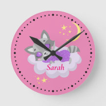 Nursera de Raccoon para Bebé Dormido Personalizado