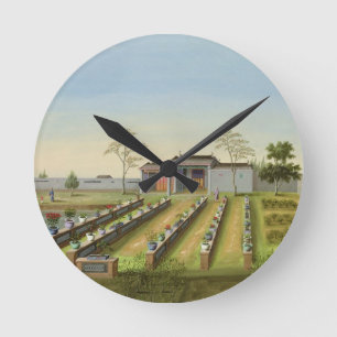 Reloj Redondo Mediano Nursery Garden, c.1820-40 (w/c on paper)
