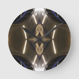 Reloj Redondo Mediano NYC monumentos de la elegancia urbana futurista in