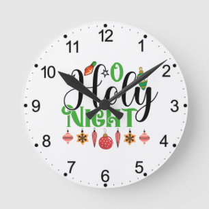 Reloj Redondo Mediano O Santa Noche