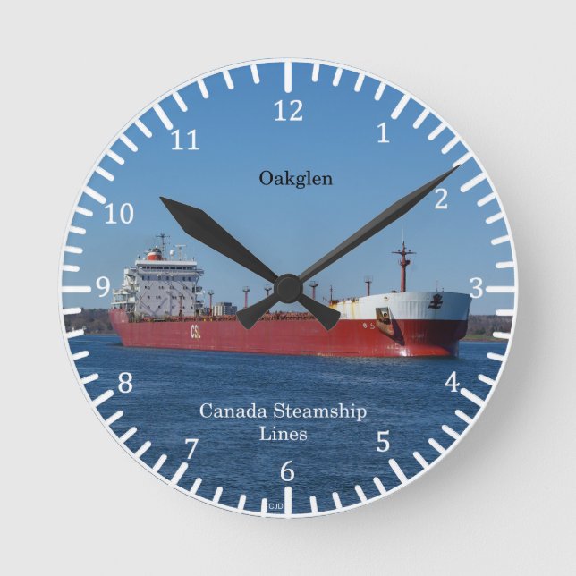 Reloj Redondo Mediano Oakglen clock (Anverso)