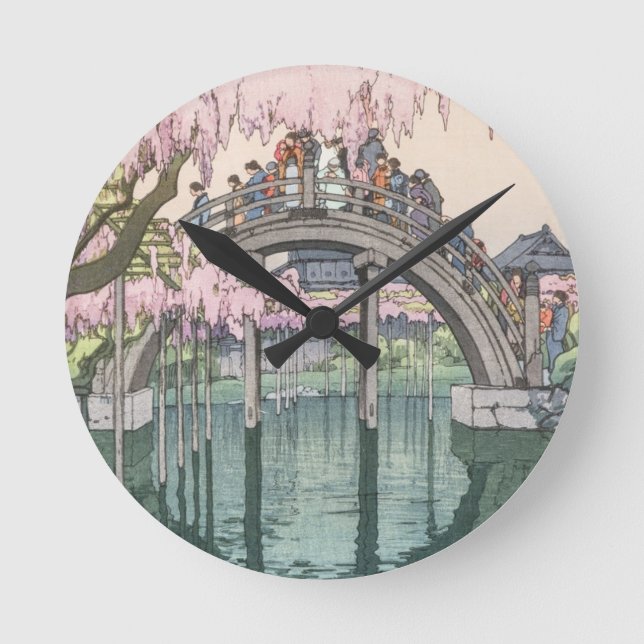 Reloj Redondo Mediano Obra maestra clásica oriental de arte asiático (Anverso)