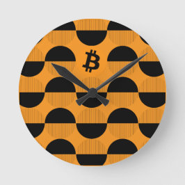 Reloj Redondo Mediano Observaciones del Diseñador de bitcoin