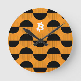 Reloj Redondo Mediano Observaciones del Diseñador de bitcoin