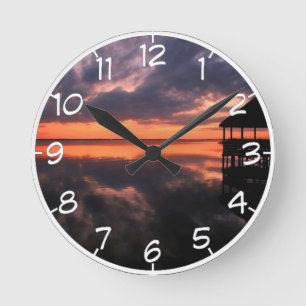 Reloj Redondo Mediano OBX Sunset