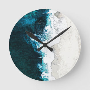 Reloj Redondo Mediano Océano y playa