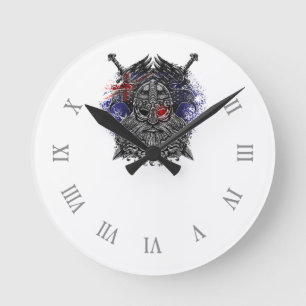 Reloj Redondo Mediano Odin ravens la bandera de Australia de la