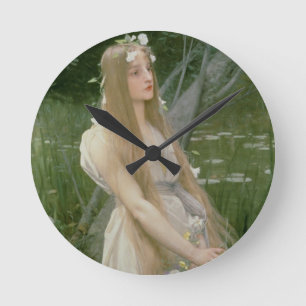 Reloj Redondo Mediano Ofelia (aceite en lona)