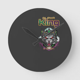 Reloj Redondo Mediano oficina motivacional león rey alfa