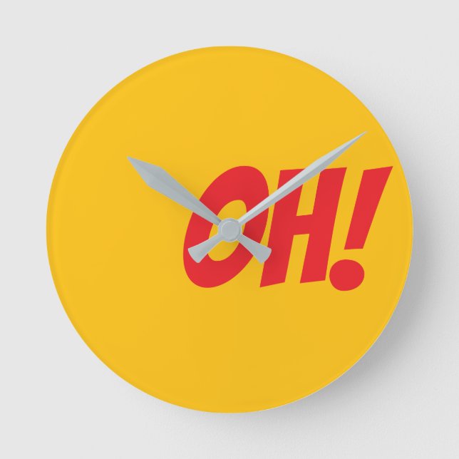 Reloj Redondo Mediano ¡OH! - Si sabe que sabe (Anverso)